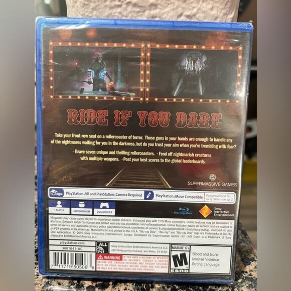 Ps4 Rush of Blood VR Game PlayStation NWT in wrapping - Picture 3 of 3